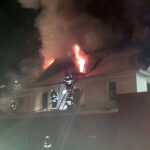 roof on fire
