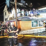 Firefighter at the scene